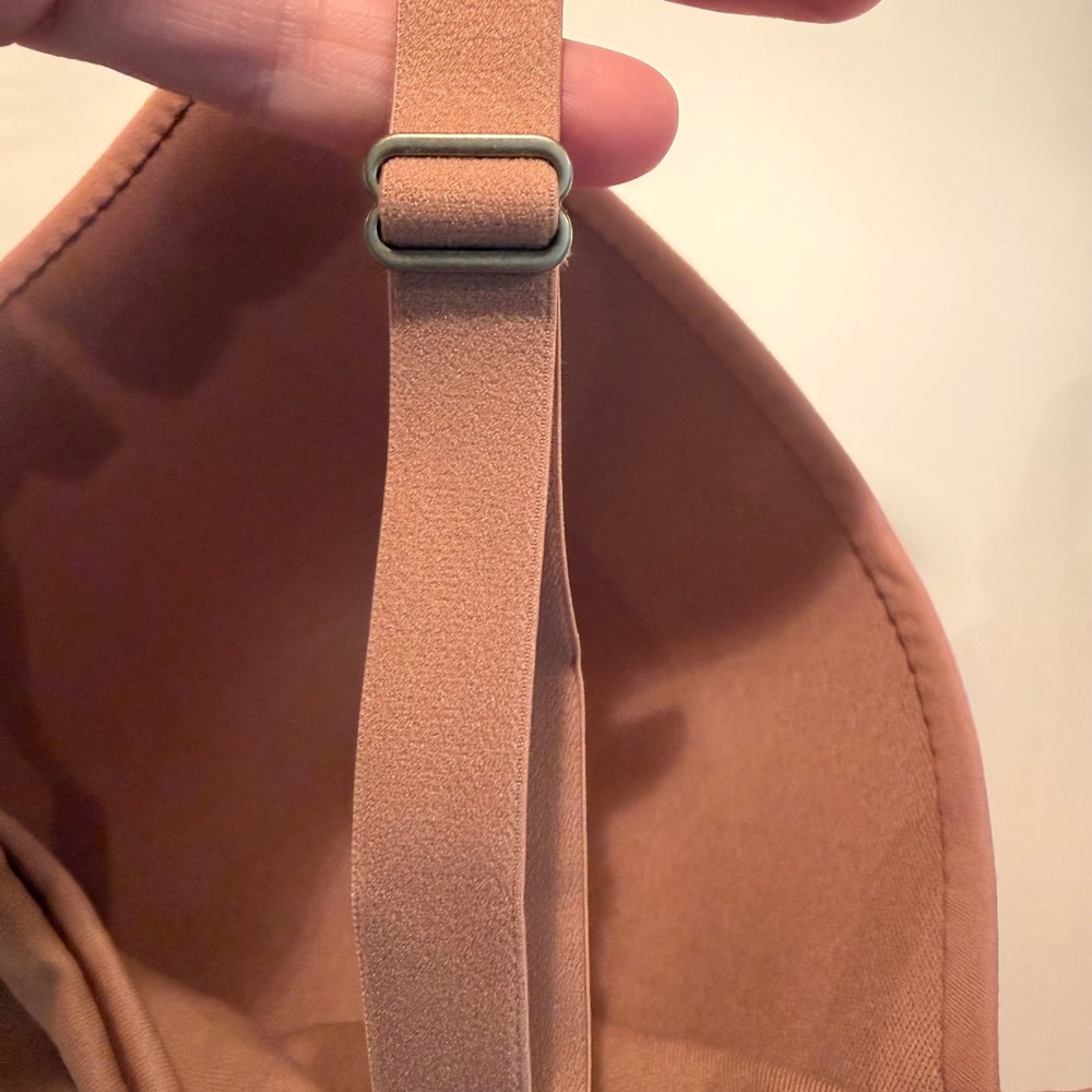 Front Close Underwire T-Shirt Bra 42D NEW Tan Nude Molded Cups Adjustable Straps - Picture 10 of 11